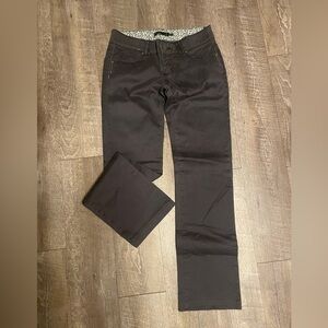 Prana Charcoal Pants with Floral Lining